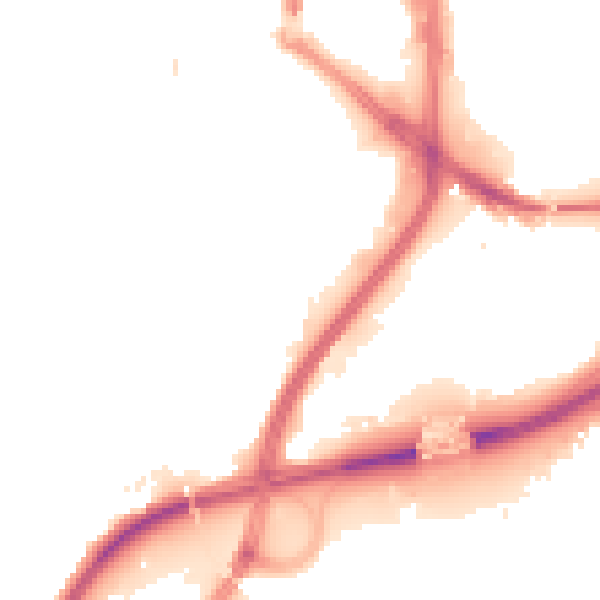 Night-time road noise heatmap for TS18 3AN