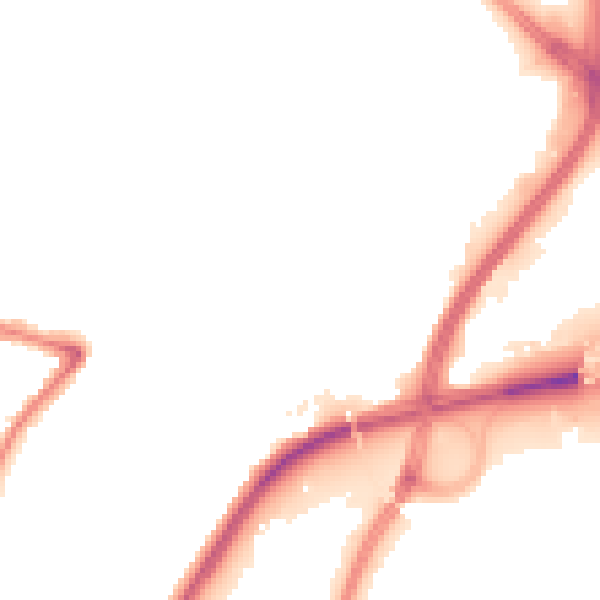 Night-time road noise heatmap for TS18 3DD