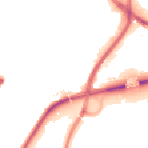 Night-time road noise heatmap for TS18 3DE