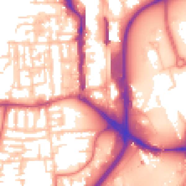 Daytime road noise heatmap for TS18 3DR