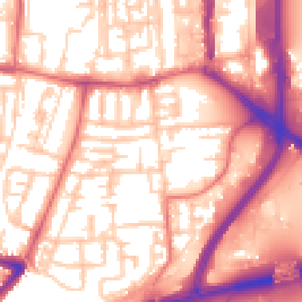 Daytime road noise heatmap for TS18 3JG