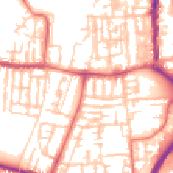 Daytime road noise heatmap for TS18 3NJ