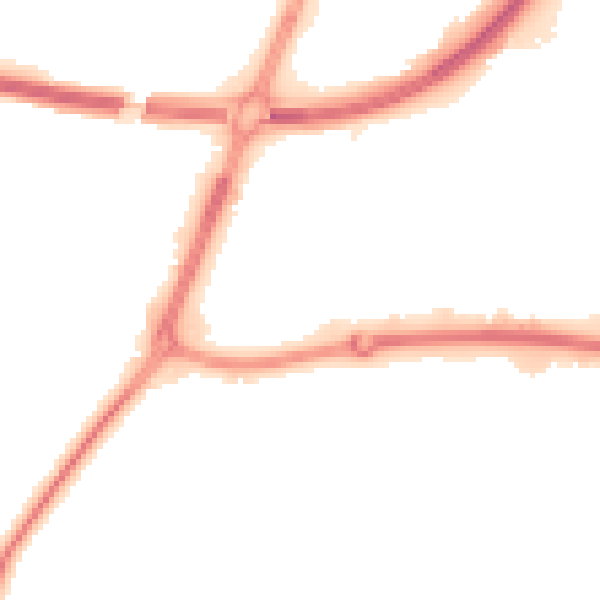 Night-time road noise heatmap for TS18 3TA