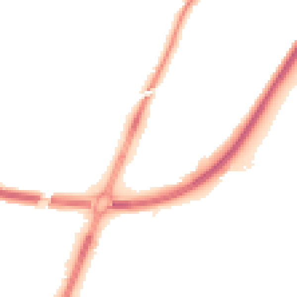 Night-time road noise heatmap for TS18 3UW