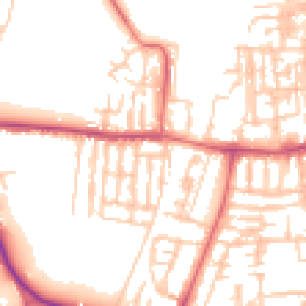 Daytime road noise heatmap for TS18 4DH