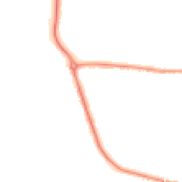 Night-time road noise heatmap for TS18 4ET