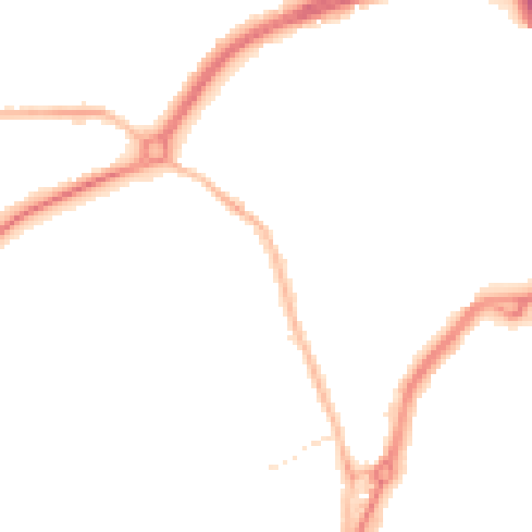 Night-time road noise heatmap for TS20 1AA