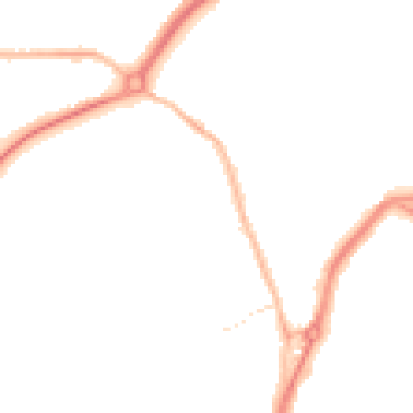 Night-time road noise heatmap for TS20 1AB