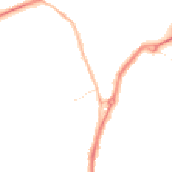 Night-time road noise heatmap for TS20 1AG