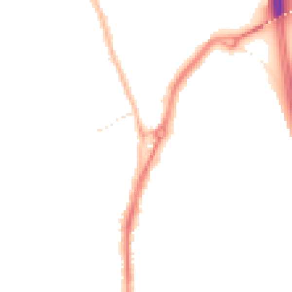 Night-time road noise heatmap for TS20 1AN