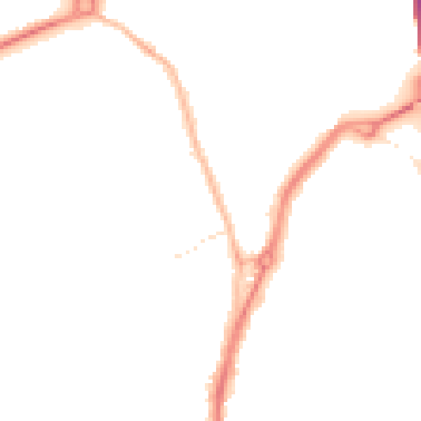 Night-time road noise heatmap for TS20 1AQ