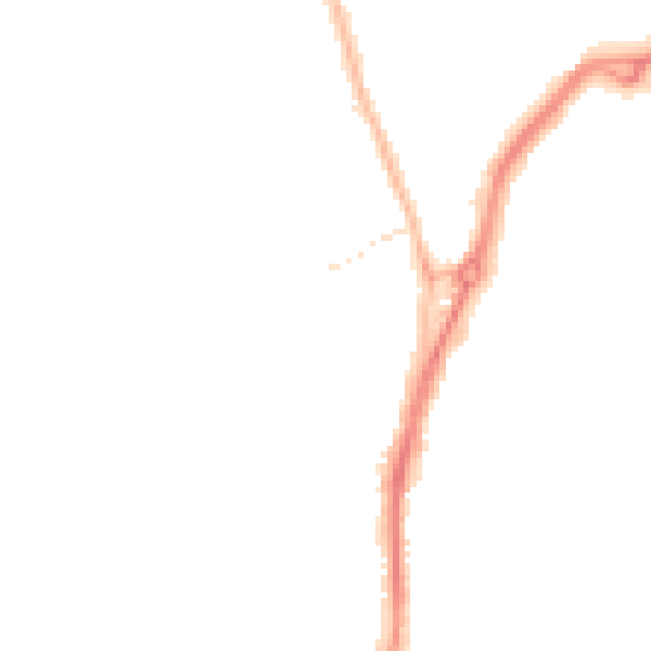 Night-time road noise heatmap for TS20 1AT