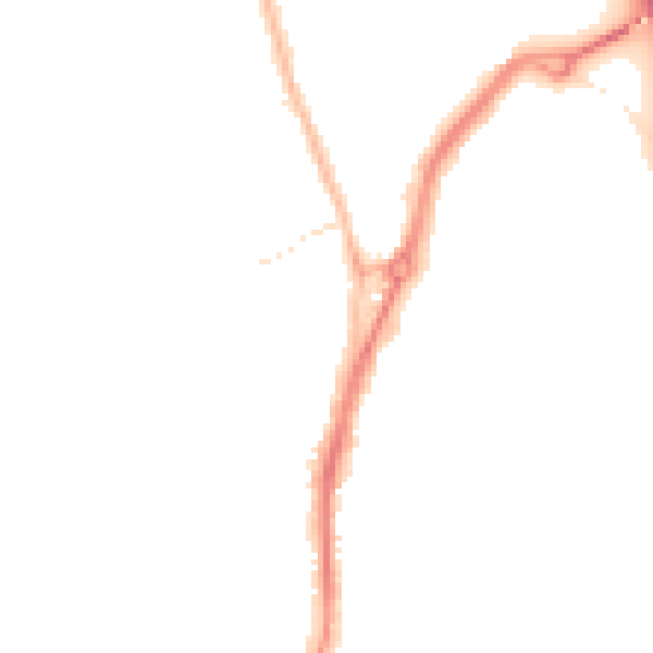 Night-time road noise heatmap for TS20 1AW