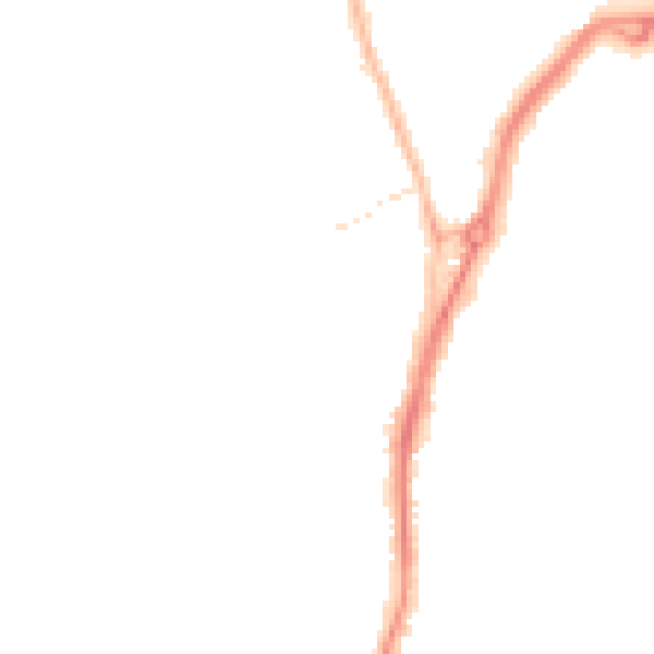 Night-time road noise heatmap for TS20 1AX