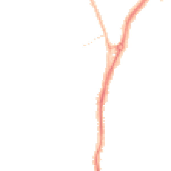 Night-time road noise heatmap for TS20 1AY