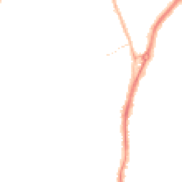 Night-time road noise heatmap for TS20 1BA