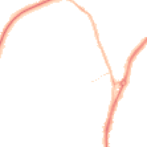 Night-time road noise heatmap for TS20 1BD