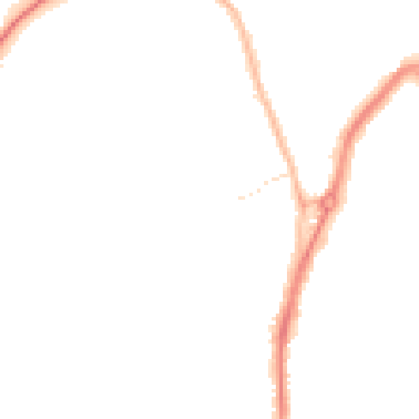 Night-time road noise heatmap for TS20 1BG