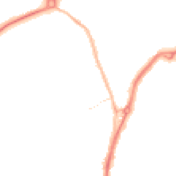 Night-time road noise heatmap for TS20 1BJ