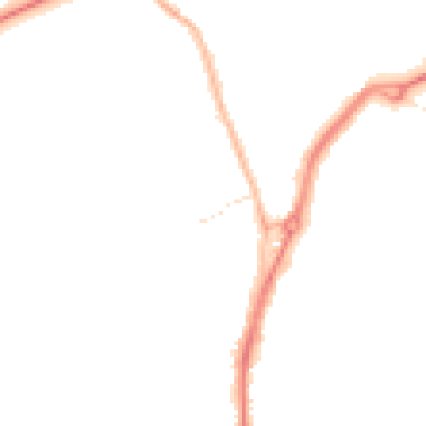 Night-time road noise heatmap for TS20 1BQ