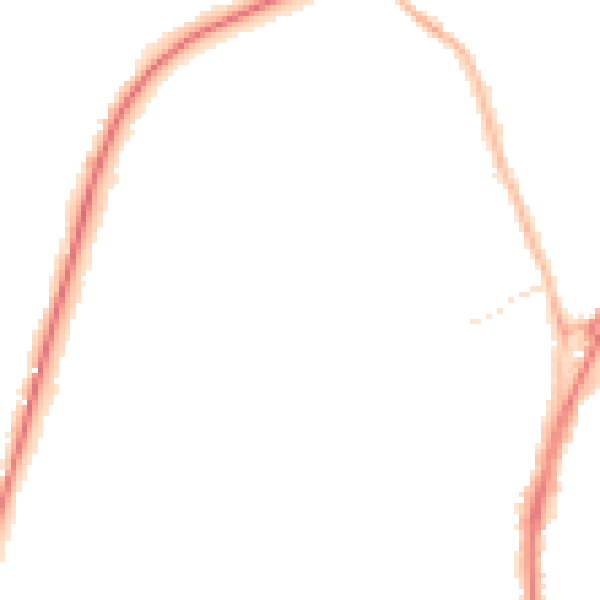 Night-time road noise heatmap for TS20 1DD