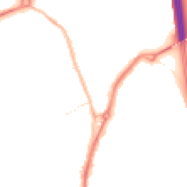 Night-time road noise heatmap for TS20 1DP