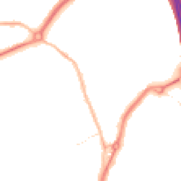 Night-time road noise heatmap for TS20 1DQ