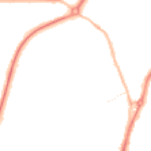 Night-time road noise heatmap for TS20 1HW
