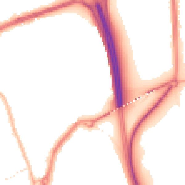 Night-time road noise heatmap for TS20 1JW
