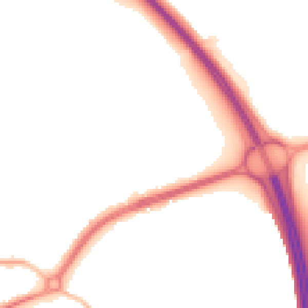 Night-time road noise heatmap for TS20 1LW
