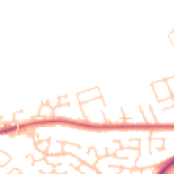 Daytime road noise heatmap for TS20 1PY