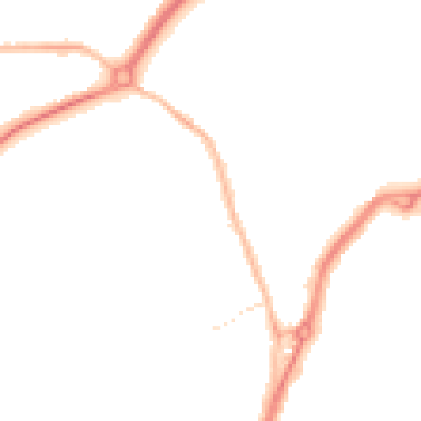 Night-time road noise heatmap for TS20 1SR