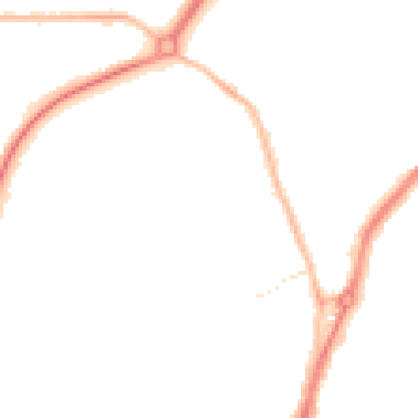Night-time road noise heatmap for TS20 1TJ