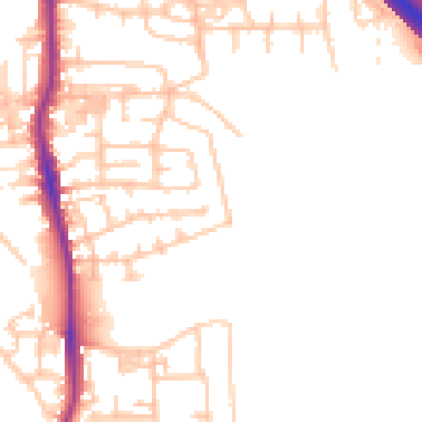 Daytime road noise heatmap for TS20 2AF