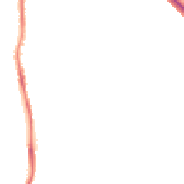 Night-time road noise heatmap for TS20 2AF