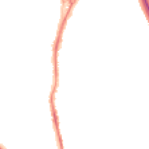 Night-time road noise heatmap for TS20 2EW