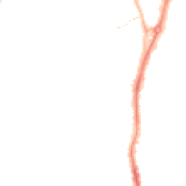 Night-time road noise heatmap for TS20 2JL