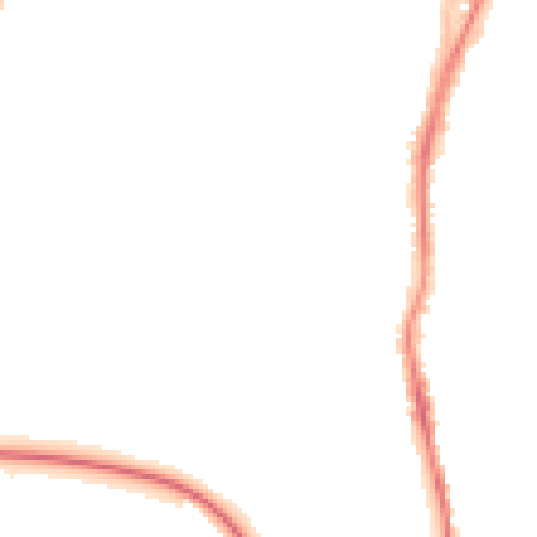 Night-time road noise heatmap for TS20 2LQ