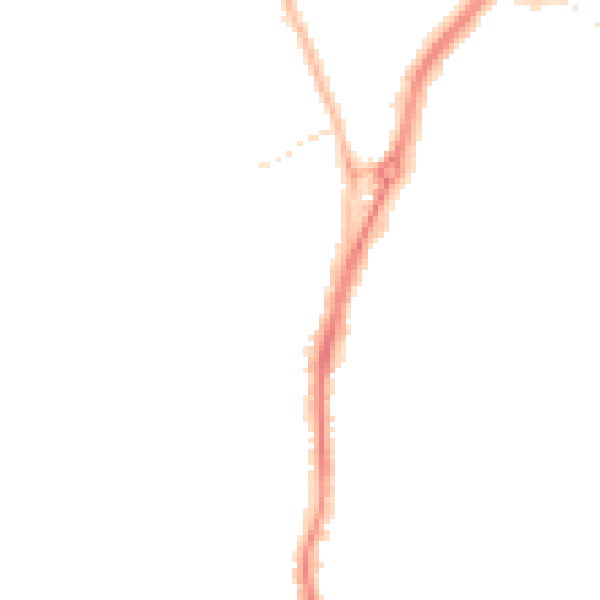 Night-time road noise heatmap for TS20 2QG