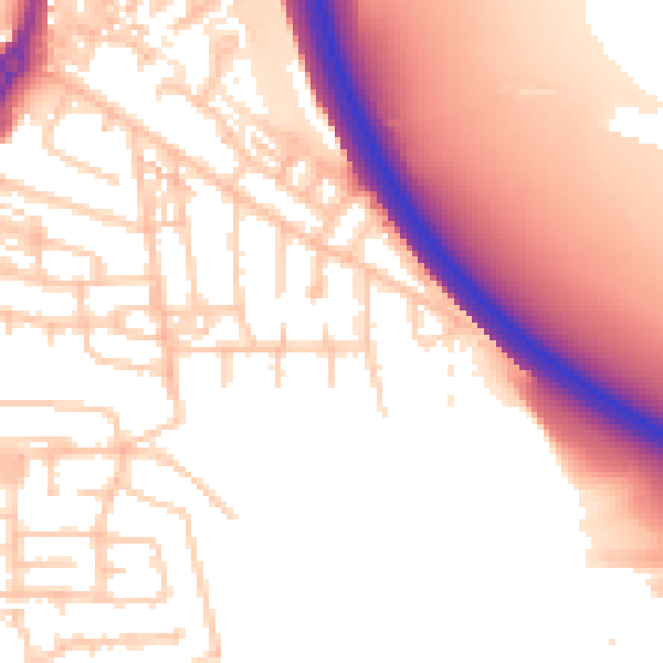Daytime road noise heatmap for TS20 2RU