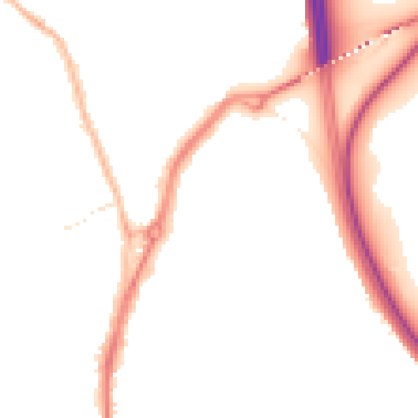 Night-time road noise heatmap for TS20 2SR