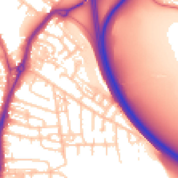 Daytime road noise heatmap for TS20 2TN
