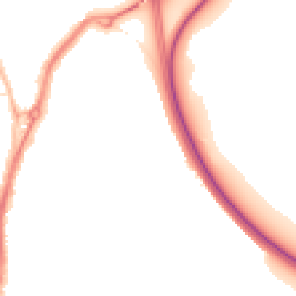 Night-time road noise heatmap for TS20 2TN