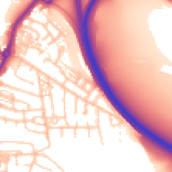 Daytime road noise heatmap for TS20 2TS