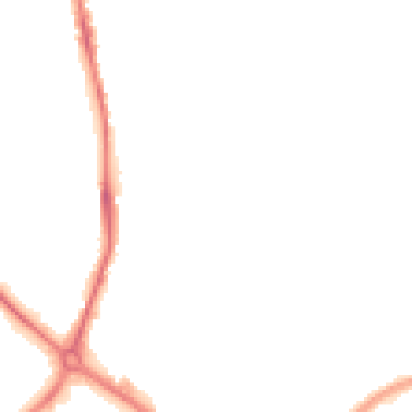 Night-time road noise heatmap for TS20 2XG