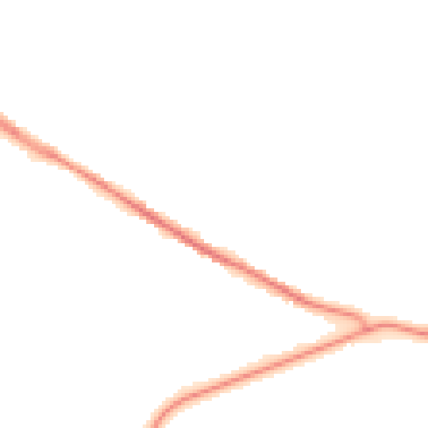 Night-time road noise heatmap for TS24 0BU