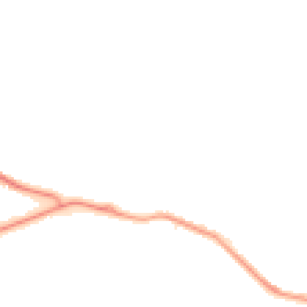 Night-time road noise heatmap for TS24 0DR