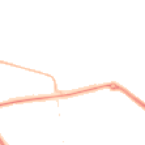 Night-time road noise heatmap for TS24 9NE