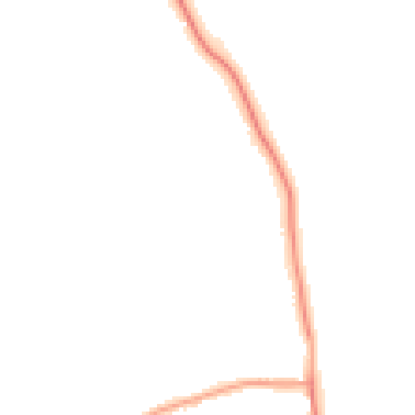 Night-time road noise heatmap for TS25 1AE