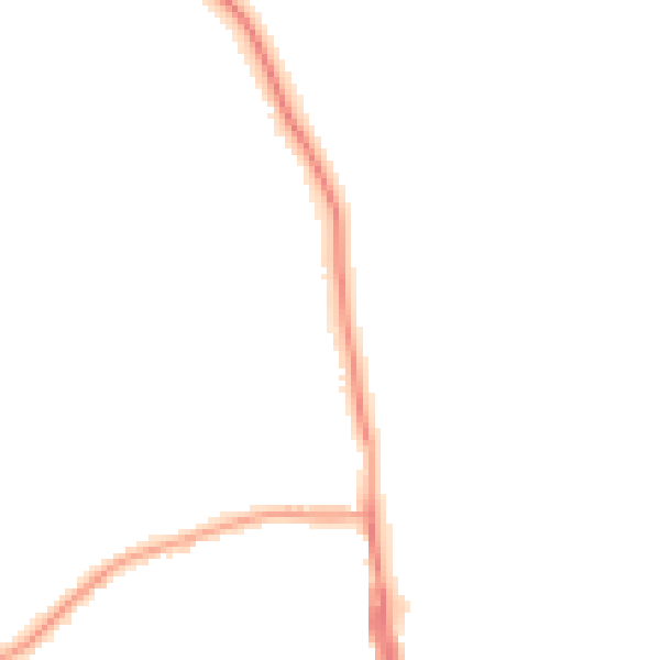 Night-time road noise heatmap for TS25 1AP